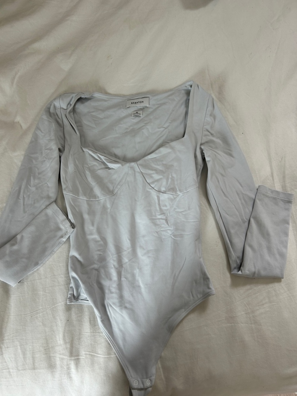 Aritzia Babaton While Long-Sleeve Scoop-Neck Bodysuit